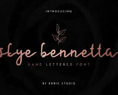 Skye Bennetta Demo font