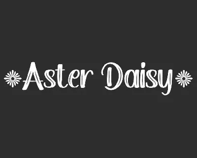 Aster Daisy Demo font