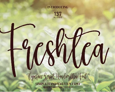 Freshtea font