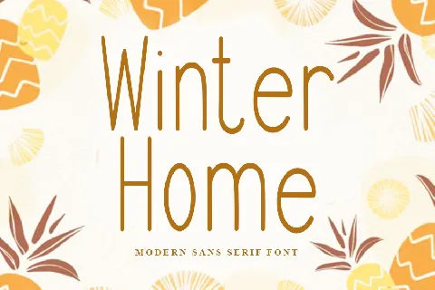 Winter Home font
