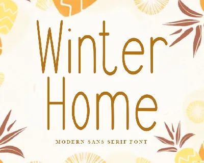 Winter Home font