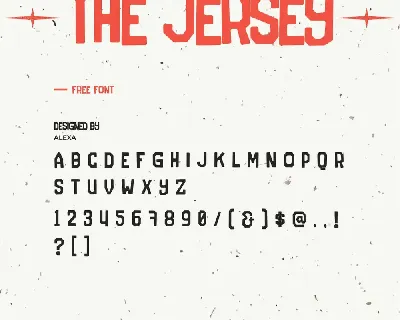 Jersey font
