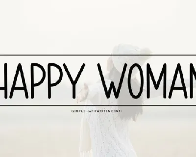 Happy Woman Display font