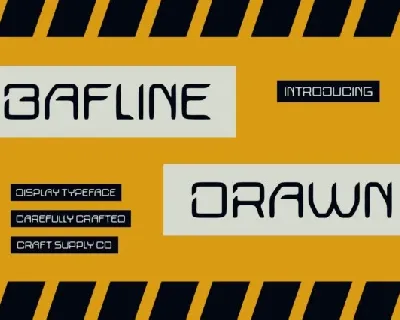 Bafline Drawn font