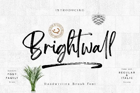 Brightwall font