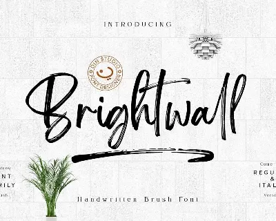 Brightwall font