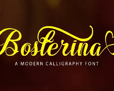 Bosterina font