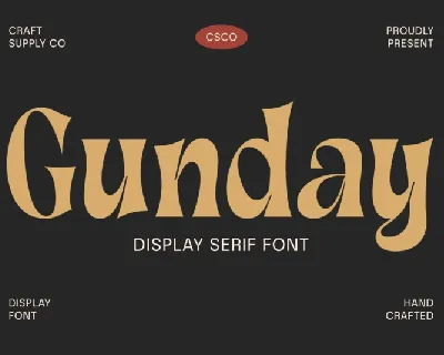 Gunday Serif font
