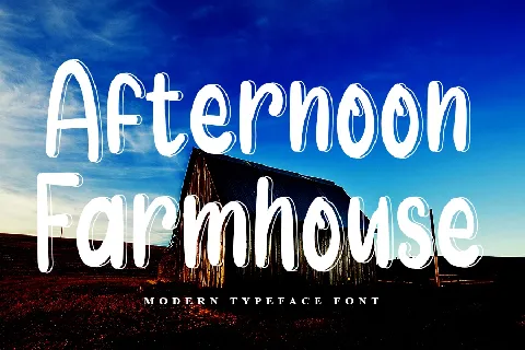 Afternoon Farmhouse font