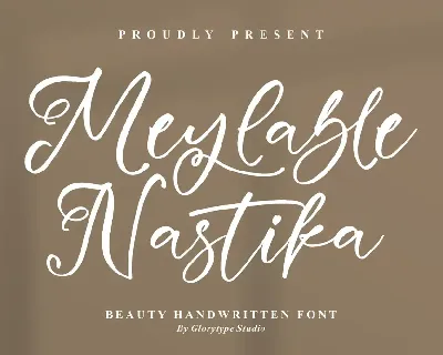 Meylable Nastika font