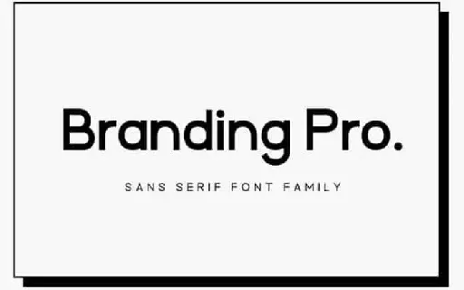 Branding Pro Sans Serif Family font