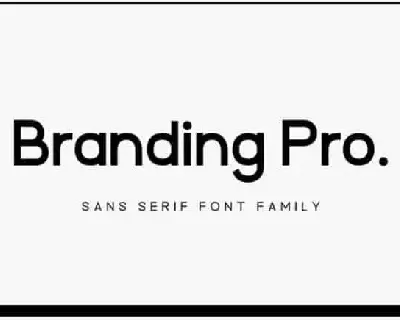 Branding Pro Sans Serif Family font
