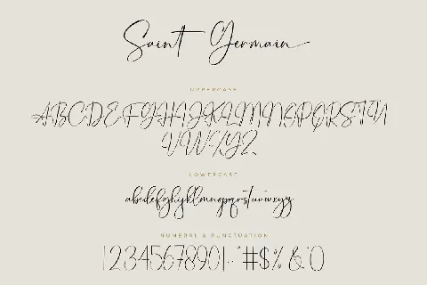 Saint Germain font