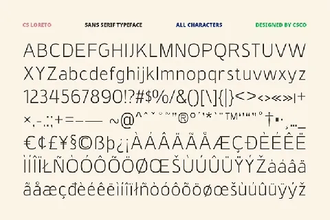 CS Loreto font