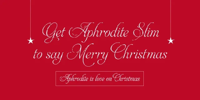 Aphrodite Slim font