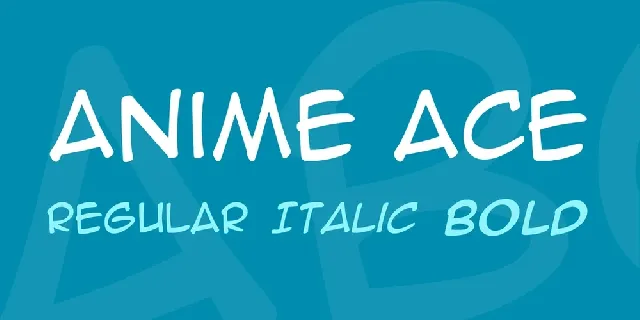Anime Ace font