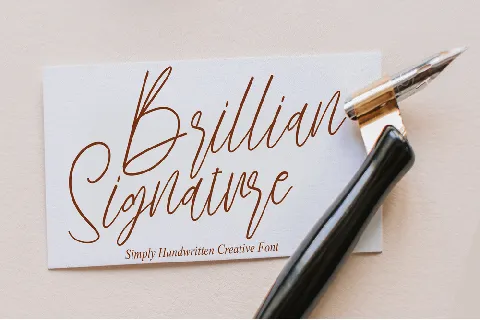 Brillian Signature font