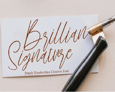 Brillian Signature font