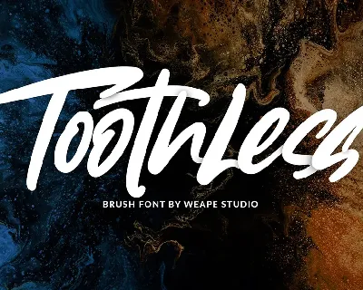 Toothless font