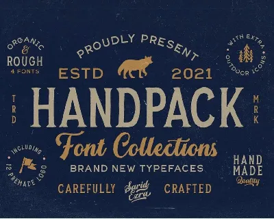 Handpack font