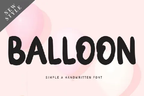 Ballon Display font