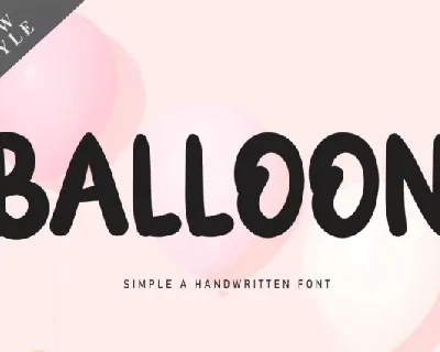Ballon Display font
