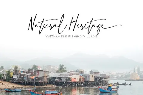 Natural Signature font