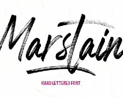 Marstain Brush font