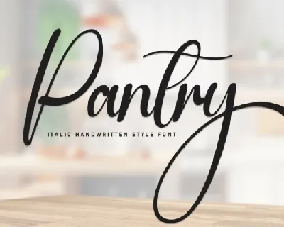 Pantry Script font