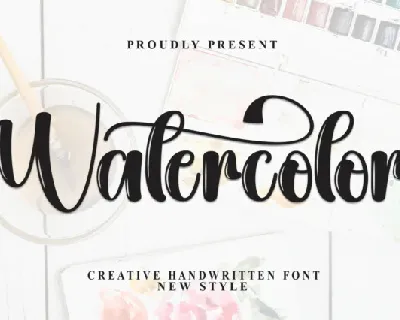 Watercolor Script font