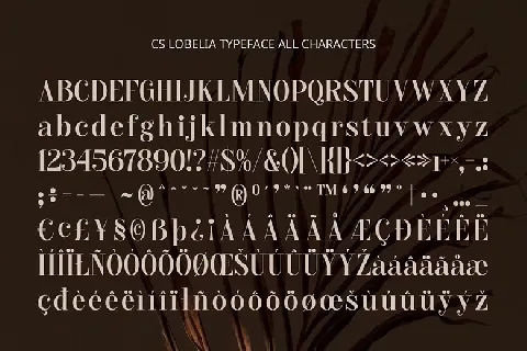 CS Lobelia font