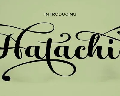 Hatachi font