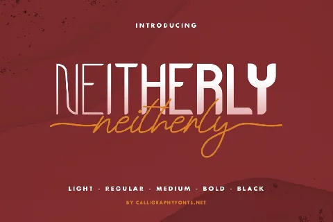 Neitherly Demo font