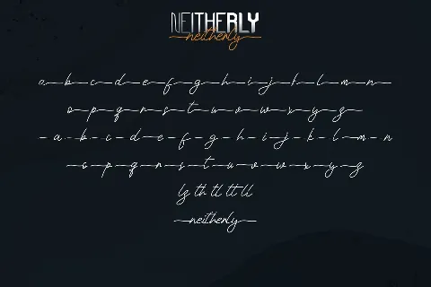 Neitherly Demo font