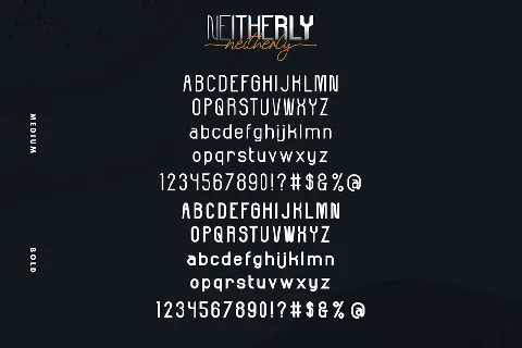 Neitherly Demo font