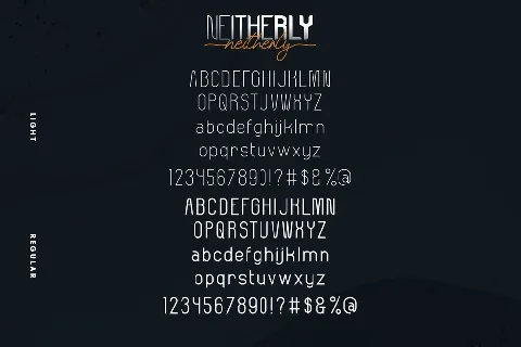 Neitherly Demo font