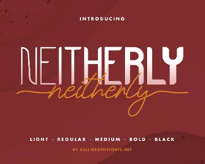 Neitherly Demo font