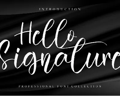 Hello Signature font