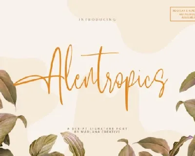 Alentropics font