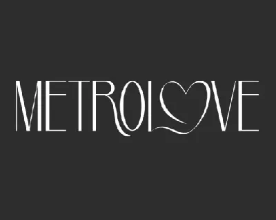 Metrolove font