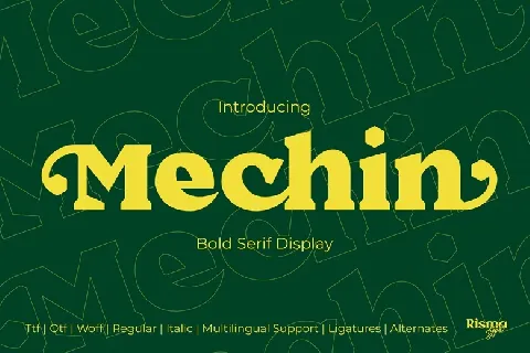 Mechin font