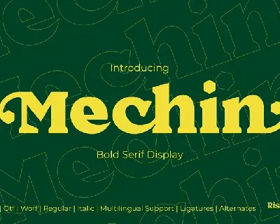 Mechin font