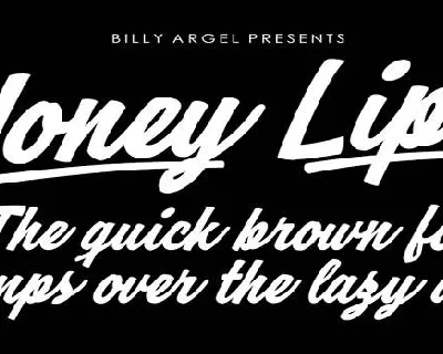 Honey Lips font
