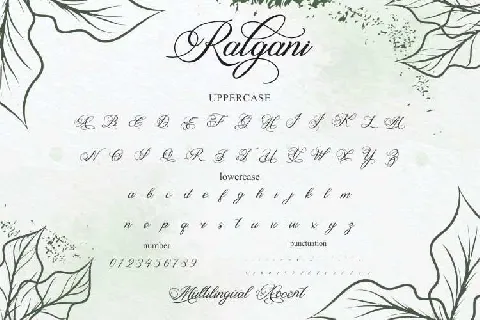 Ralgani font
