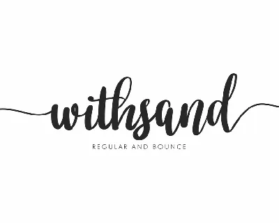 Withsand Demo font