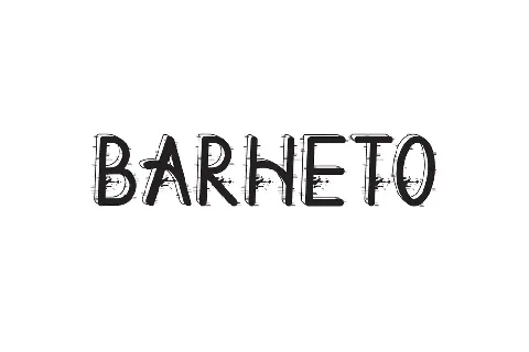 Barheto Demo font