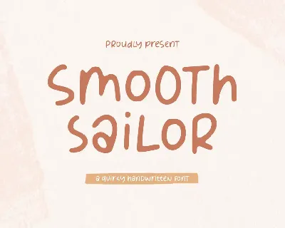 Smooth Sailor font