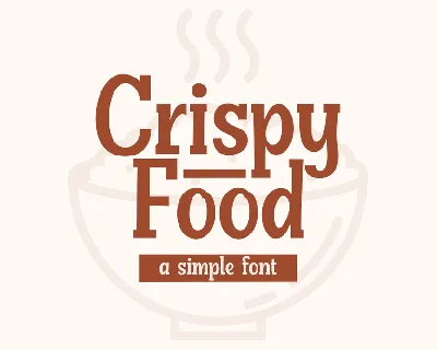 Crispy Food font