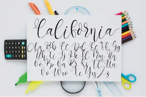 California Calligraphy font