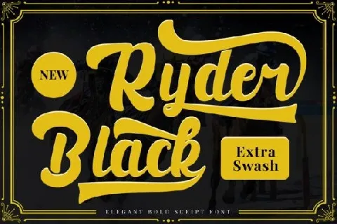 Black Ryder font